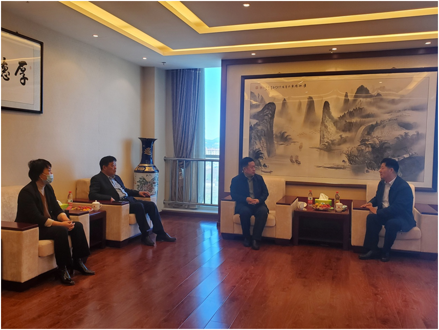泰華錦業(yè)董事長李春崗一行來我單位考察